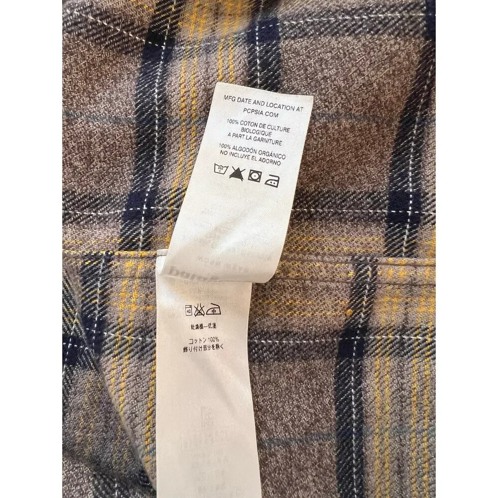 Patagonia Flannel Shirt Mens Large Plaid Organic Cotton Button Up Worn Wear - Picture 6 of 6